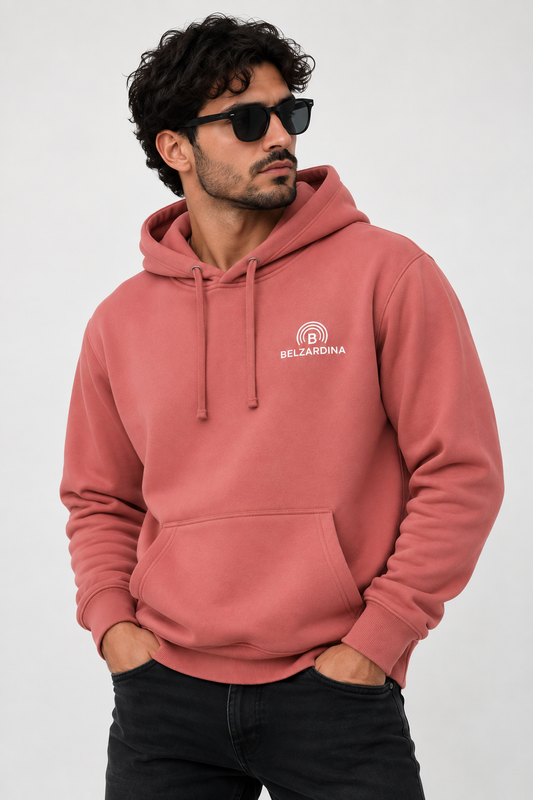 BELZARDINA Drummer Hoodie Canyon-Pink – Model