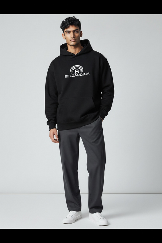 BELZARDINA Premium Cruiser Hoodie Black – Model